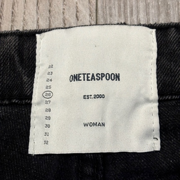Free People Jeans Awesome Baggies Volcanic Mid Waist OneTeaspoon Women’s Size 26 - Picture 5 of 16